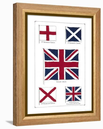 Flags of the United Kingdom, The Union Jack and Its Components-null-Framed Premier Image Canvas