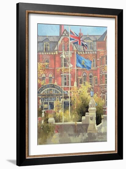 Flags Outside the Prince of Wales, Southport, 1991-Peter Miller-Framed Giclee Print