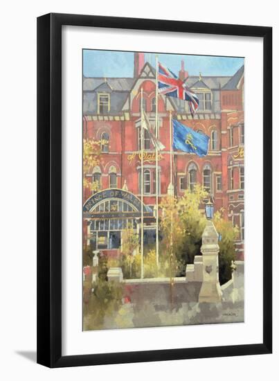 Flags Outside the Prince of Wales, Southport, 1991-Peter Miller-Framed Giclee Print