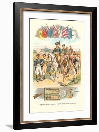 Flags, Uniforms and Arms of the Revolution-null-Framed Art Print