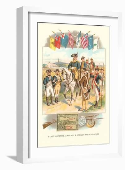 Flags, Uniforms and Arms of the Revolution-null-Framed Art Print