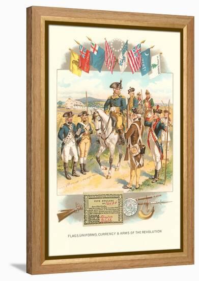 Flags, Uniforms and Arms of the Revolution-null-Framed Stretched Canvas