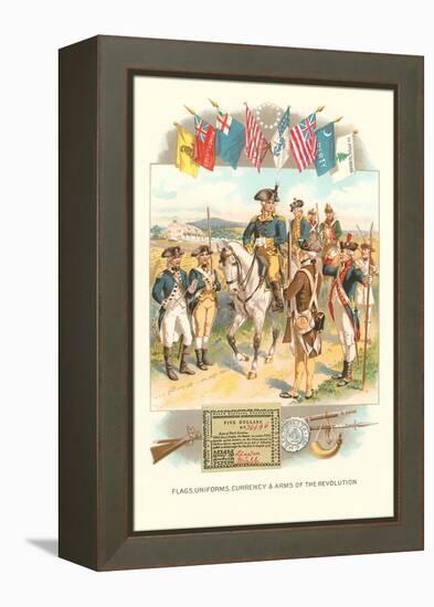 Flags, Uniforms and Arms of the Revolution-null-Framed Stretched Canvas