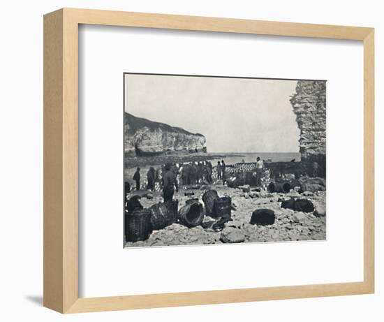 'Flamborough - The Fishermen at Work', 1895-Unknown-Framed Photographic Print