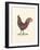 Flamboyant Cockerel-The Vintage Collection-Framed Giclee Print