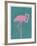 Flamboyant Flamingo-Clara Wells-Framed Giclee Print