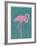 Flamboyant Flamingo-Clara Wells-Framed Giclee Print