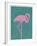 Flamboyant Flamingo-Clara Wells-Framed Giclee Print