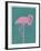 Flamboyant Flamingo-Clara Wells-Framed Giclee Print