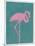 Flamboyant Flamingo-Clara Wells-Mounted Giclee Print