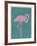 Flamboyant Flamingo-Clara Wells-Framed Giclee Print