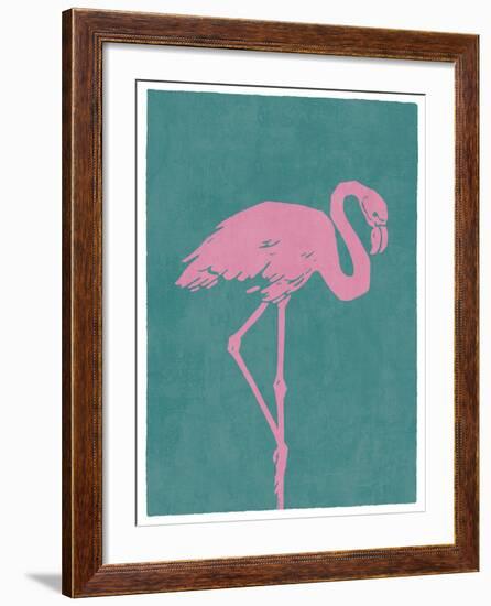 Flamboyant Flamingo-Clara Wells-Framed Giclee Print