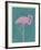 Flamboyant Flamingo-Clara Wells-Framed Giclee Print