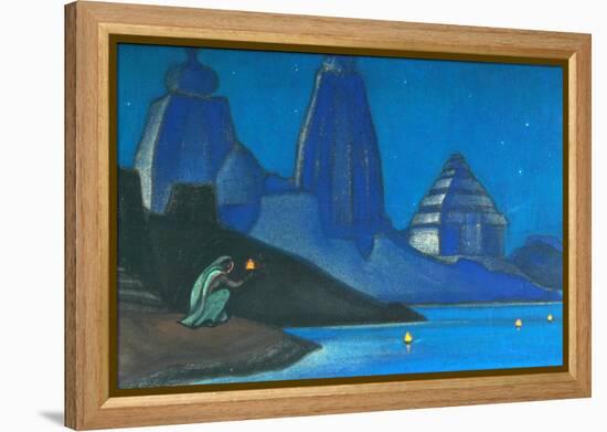 Flame of Happiness (Lights on the Gange), 1947-Nicholas Roerich-Framed Premier Image Canvas