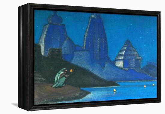 Flame of Happiness (Lights on the Gange), 1947-Nicholas Roerich-Framed Premier Image Canvas