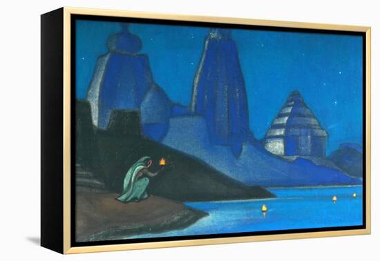 Flame of Happiness (Lights on the Gange), 1947-Nicholas Roerich-Framed Premier Image Canvas