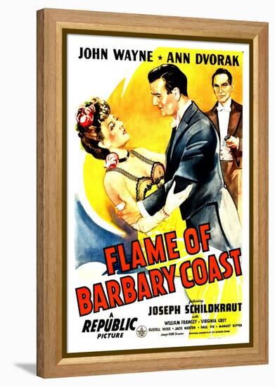 Flame of The Barbary Coast, Ann Dvorak, John Wayne, Joseph Schildkraut, 1945-null-Framed Stretched Canvas