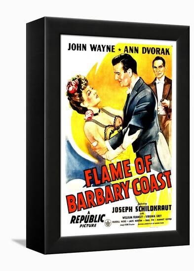 Flame of The Barbary Coast, Ann Dvorak, John Wayne, Joseph Schildkraut, 1945-null-Framed Stretched Canvas