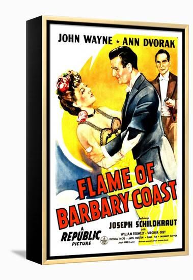 Flame of The Barbary Coast, Ann Dvorak, John Wayne, Joseph Schildkraut, 1945-null-Framed Stretched Canvas
