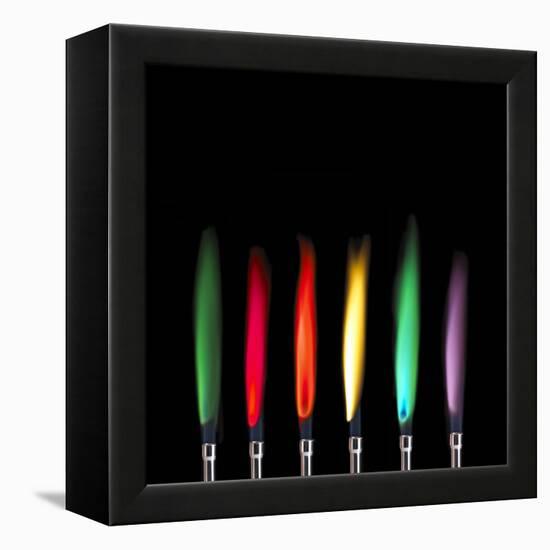 Flame Test Sequence-Science Photo Library-Framed Premier Image Canvas