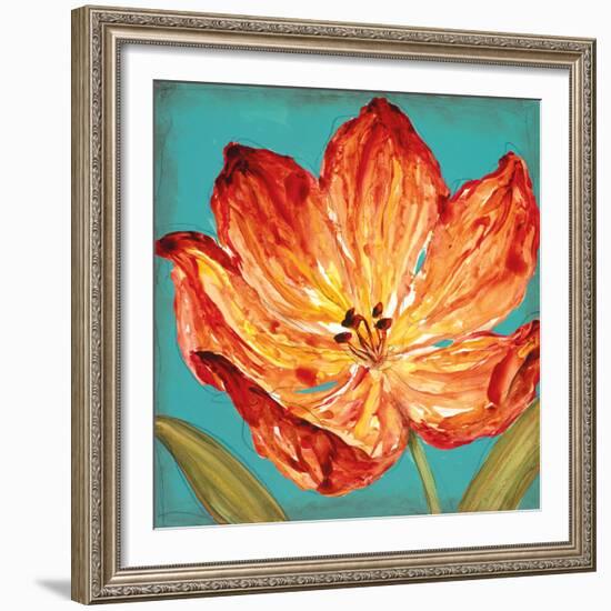 Flame Tulip II-Karen Leibrick-Framed Art Print