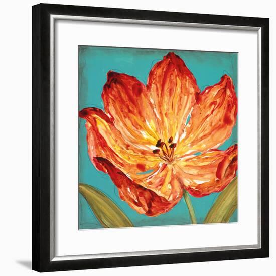 Flame Tulip II-Karen Leibrick-Framed Art Print