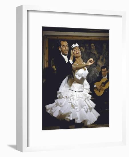 Flamenco Dancer Maria Albaicin Performing with Partner-Loomis Dean-Framed Photographic Print