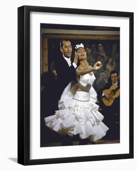 Flamenco Dancer Maria Albaicin Performing with Partner-Loomis Dean-Framed Photographic Print
