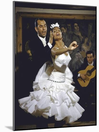 Flamenco Dancer Maria Albaicin Performing with Partner-Loomis Dean-Mounted Photographic Print