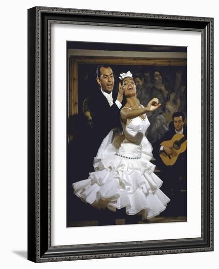 Flamenco Dancer Maria Albaicin Performing with Partner-Loomis Dean-Framed Photographic Print