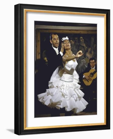 Flamenco Dancer Maria Albaicin Performing with Partner-Loomis Dean-Framed Photographic Print