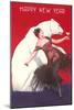 Flamenco Dancer, Polar Bear-null-Mounted Art Print