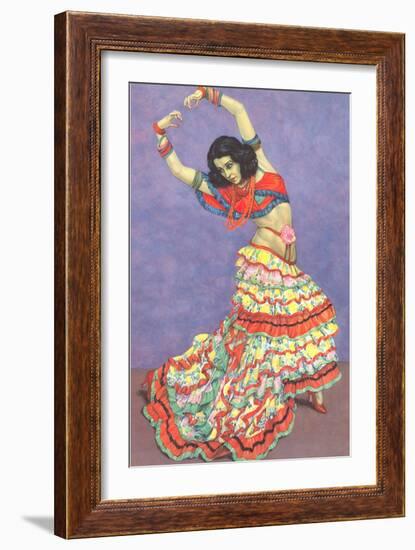 Flamenco Dancer-null-Framed Art Print