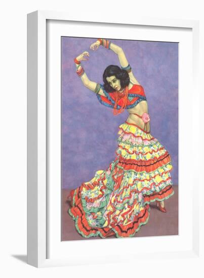 Flamenco Dancer-null-Framed Art Print