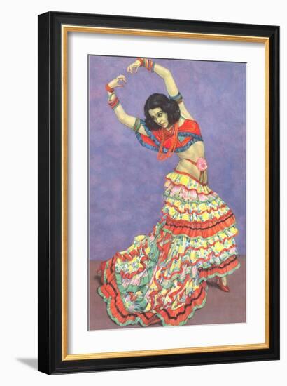 Flamenco Dancer-null-Framed Art Print