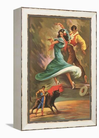 Flamenco Dancers and Bullfighter-null-Framed Stretched Canvas