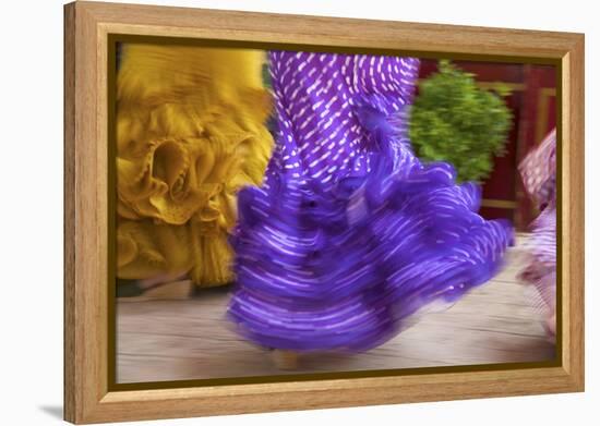 Flamenco Dancers, Feria Del Caballo in Jerez De La Frontera, Andalusia, Spain-Katja Kreder-Framed Premier Image Canvas