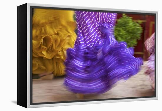 Flamenco Dancers, Feria Del Caballo in Jerez De La Frontera, Andalusia, Spain-Katja Kreder-Framed Premier Image Canvas