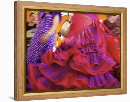 Flamenco Dancers, Feria Del Caballo in Jerez De La Frontera, Andalusia, Spain-Katja Kreder-Framed Premier Image Canvas