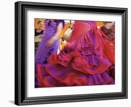 Flamenco Dancers, Feria Del Caballo in Jerez De La Frontera, Andalusia, Spain-Katja Kreder-Framed Photographic Print