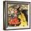 Flamenco Dancers-English School-Framed Giclee Print