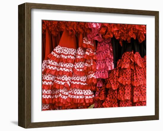 Flamenco Dresses, Seville, Andalucia, Spain, Europe-Guy Thouvenin-Framed Photographic Print