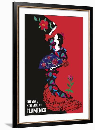 Flamenco Graphic-Emilie Ramon-Framed Giclee Print