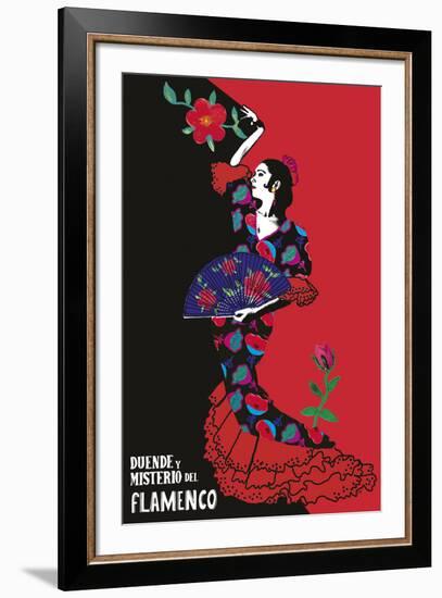 Flamenco Graphic-Emilie Ramon-Framed Giclee Print