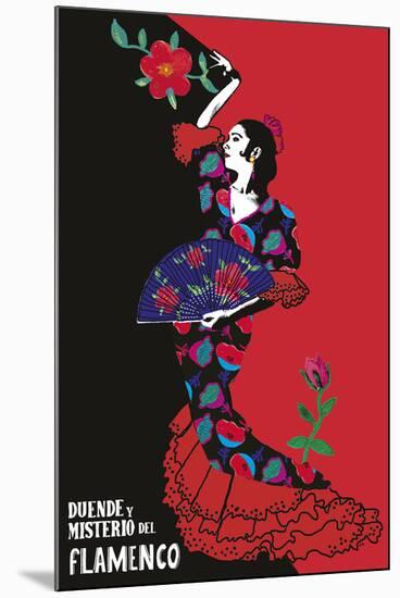 Flamenco Graphic-Emilie Ramon-Mounted Giclee Print