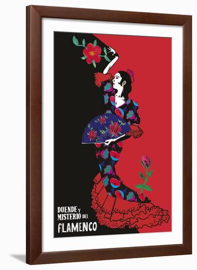 Flamenco Graphic-Emilie Ramon-Framed Giclee Print