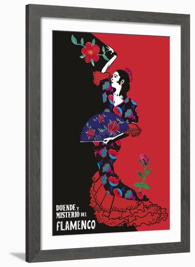 Flamenco Graphic-Emilie Ramon-Framed Giclee Print