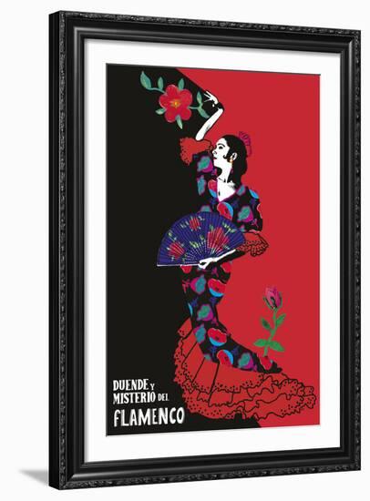 Flamenco Graphic-Emilie Ramon-Framed Giclee Print