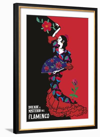 Flamenco Graphic-Emilie Ramon-Framed Giclee Print