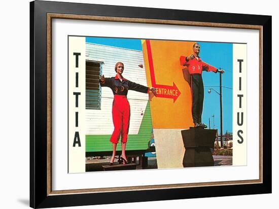 Flamenco Mannequins-null-Framed Art Print